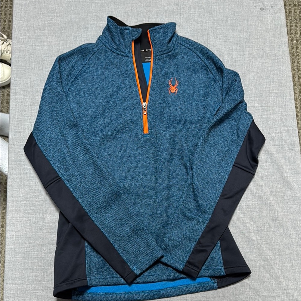Spyder Blue and Orange Performance Jacket Sporty Design